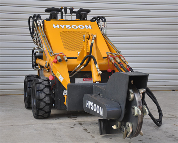 Mini Skid Steer Loader with Stump Grinder