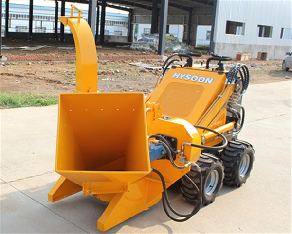 HY380 Mini Skid Steer Loader with Wood Chipper